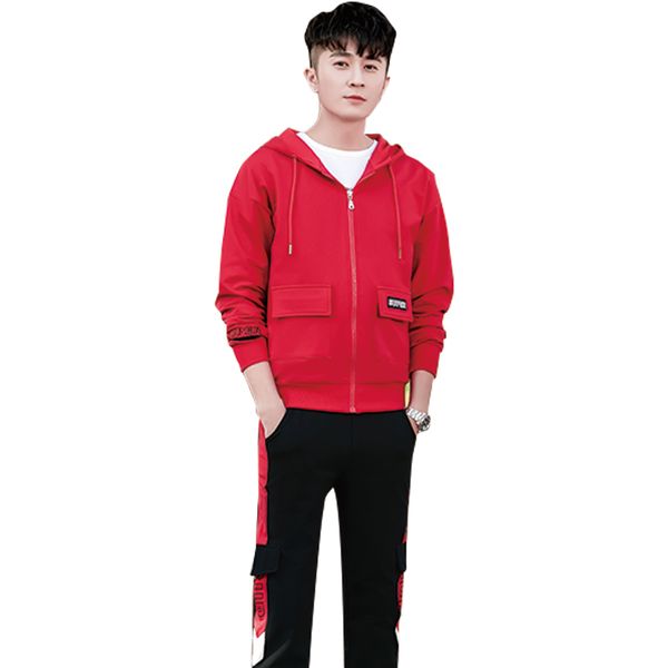 

толстовки спортивные костюмы мужчины 2 шт. наборы 20-1016 весна осень новое поступление мужские спортивные костюмы наборы с длинным рукавом, Gray