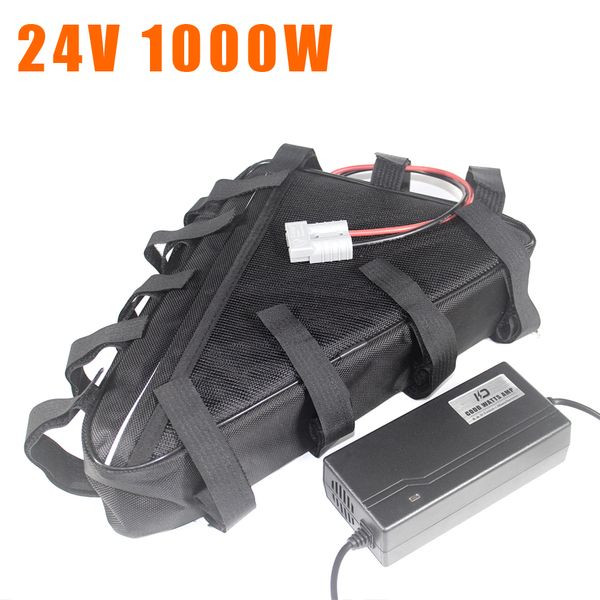 Üçgenin 24v lityum iyon pil 24v 20ah 30ah ebike elektrikli scooter pil elektrikli bisiklet 24 volt 1000w 500w pil