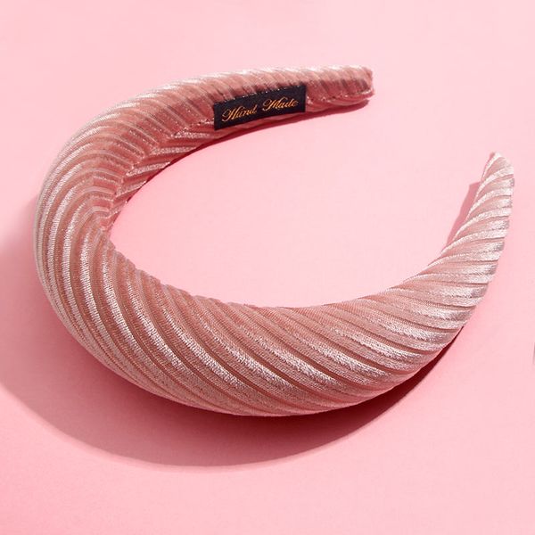 

just feel 2019 new arrival velvet heabands for women wide thick elasticity headwear girl fashion hairbands hair accessories hot, Golden;white