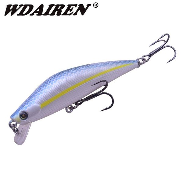 

wdairen fishing lure hard bait minnow 80mm 8g artificial baits fishing wobbler dive 1m pike bass crankbait fishing tackle wd-515 yqnku