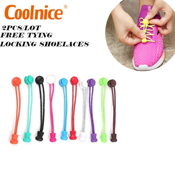 

coolnice2pcs/lot elastic no tie shoelaces running/jogging/sport quick lock shoelaces shoe strings lazy shoe laces, Black