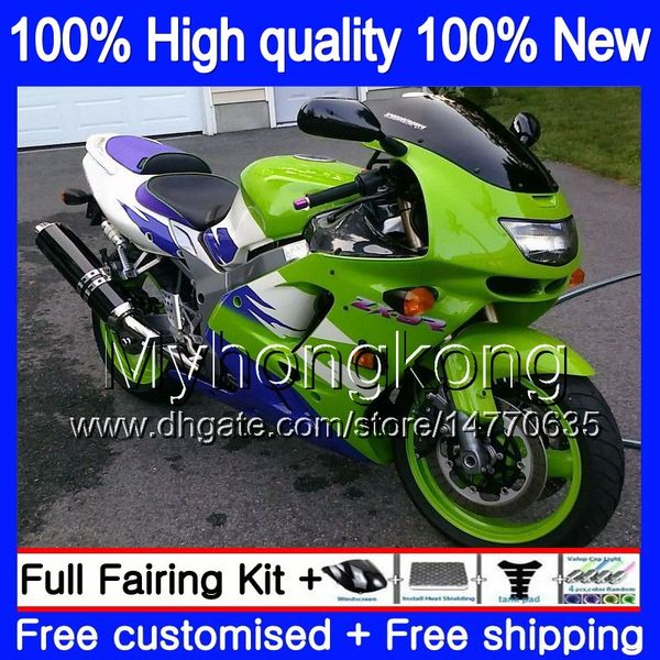 Vücut KAWASAKI ZX900 900 CC 9 R 94 97 1994 1995 1996 1997 221MY.74 ZX 900 ZX 9R 900cc ZX9R ZX9R 94 95 96 97 Kalafatlama Fabrika yeşil