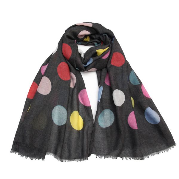 

women spot pattern quality big size quality cotton scarf 7colors 10pcs/lot