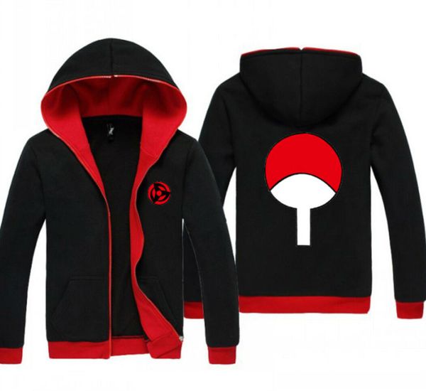 sudadera negra y roja