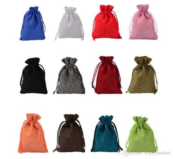 

джутовая сумка мини сумка белье конопли небольшие сумки drawstring кольцо ожерелье ювелирные мешочки свадебные сувениры подарочная упаковка