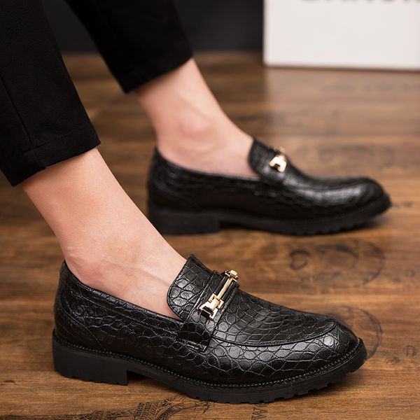 

men's casual leather walking shoes fashion dress shoes leather loafers business