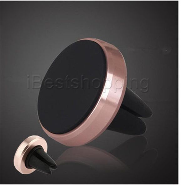 

car mount air vent magnetic universal mobile phone holder with retail package