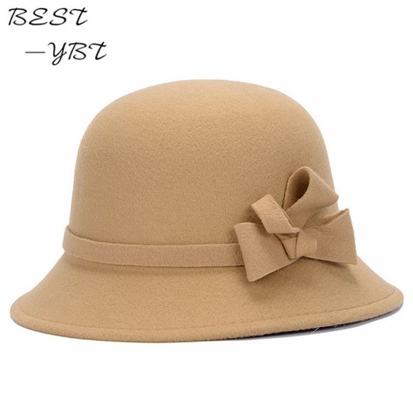 

vogue ladies women girls flowers hats trendy wool bowler fall winter warm lovers fedoras princess caps chapeau femme, Blue;gray