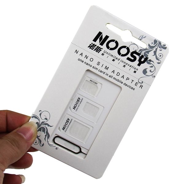 4 In 1 Noosy Nano Micro Sim Card Adapter Eject Pin For Huawei