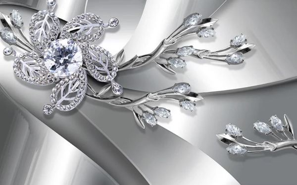 

фото настенные фрески обои текстура диаманта 3d украшения тв фон стены