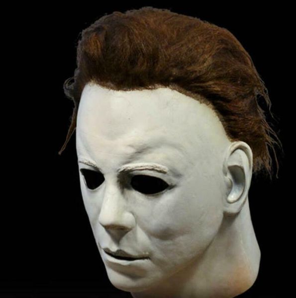 

deluxe decoration box gift realistic party dress latex halloween party mask rubber michael myers mask