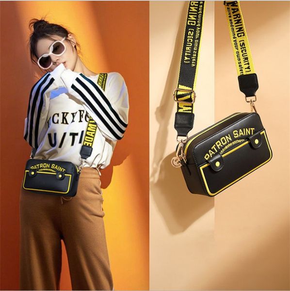 

2020 new fashion women's bag european and american trend letter printed shoulder diagonal leisure camera bag ing