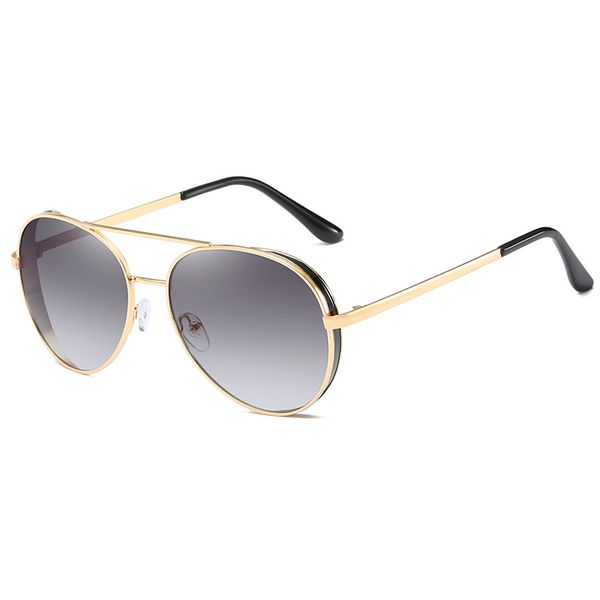 

2020 new sunglasses uv400 sunproof fashion double beam sunglasses women metal fashion men universal sun glasses, White;black