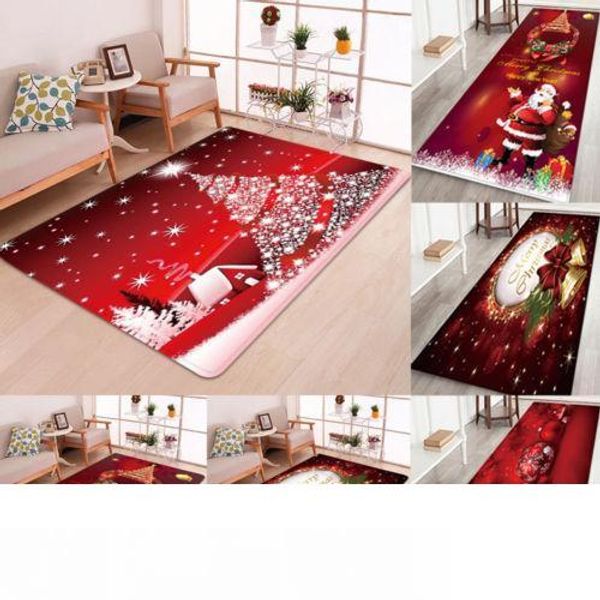 

christmas santa claus anti-slip kitchen room floor mat decor carpet rug new uk classic non-woven textile cartoon carpet