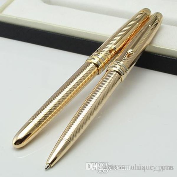 

unique design mst-w texture germany pen with serial number ballpoint rollerball fountain pen metal stationery luxury mt writing pens, Blue;orange