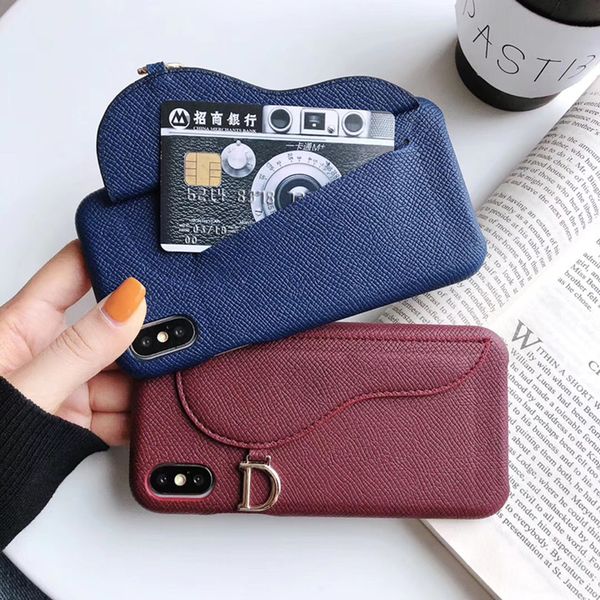 

vegan folio leather wallet pouch cover bracket vintage holster card slot banknote phone shell for iphone xs max xr 6s 7 8 plus