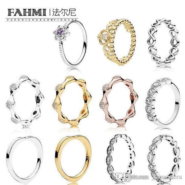 

hywo 100% 925 sterling silver authentic classic 187295cz rose modern lovepods ring glamour vintage women ring jewelry 2019