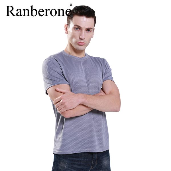 

quick dry workout shirt sport gym shirt men fitness tights soccer jerseys running t-shirt breathable outdoor sportswear male, Black;blue