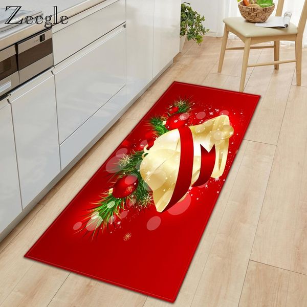 

zeegle rectangle kitchen carpet merry christmas carpet for home decor new year rug absorption bathroom floor rug foot