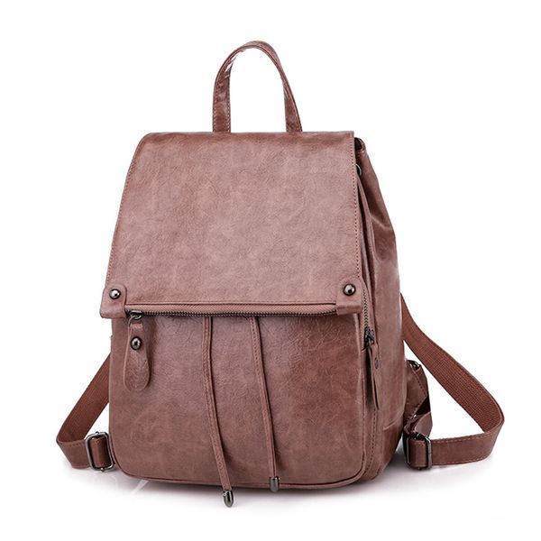 

women backpack fashion preppy style school backpack pu leather women shoulder bag mochilas school bags for teens girls sac a dos