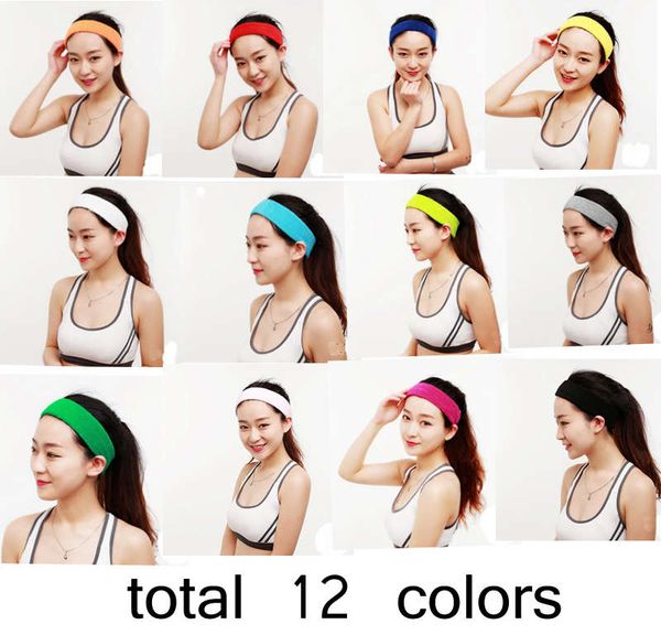Basketball Hairbands Women Men Cotton Sweat Sweatband Headband