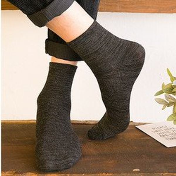 

мужские чистые однотонные носки, доказательство запаха, доказательство пота, однотонные носки для молодых людей. сорок вторая категория, Black