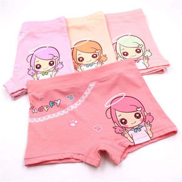 

2017 new cotton material kids girls underwear happy girl muti-color girls boxer for baby panties children's clothing, Camo
