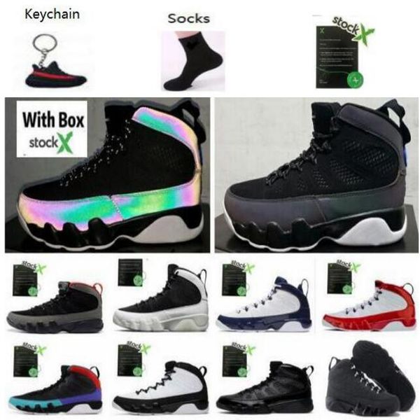 

new mens 9 9s dream it do it bred basketball shoes anthracite black white og space jam sports trainers sneakers size 7-13