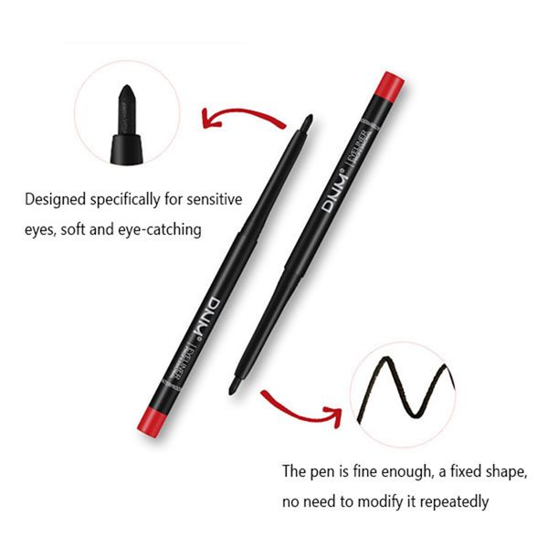 

women eyeliner pen long lasting waterproof eye liner brush with sharpener cosmetic tool mh88