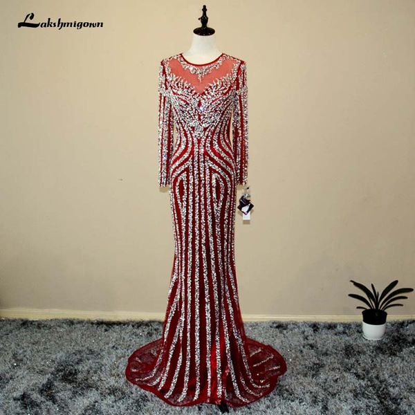 

роскошные длинные рукава русалка тюль вечернее платье sexy sequined бисероплетение burgundy партии вечернее платье, White;black