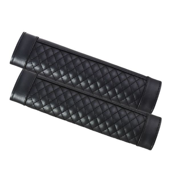 

2pcs leather car seat belt shoulder pads covers cushion warm short plush safety shoulder protection auto interior accessories