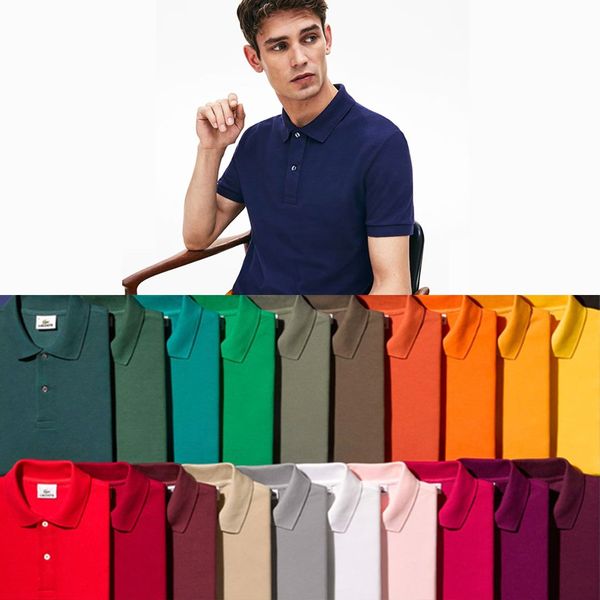 

polo shirt luxury brand small horse crocodile embroidery clothing men fabric letter polo t-shirt collar casual t-shirt tee shirt
