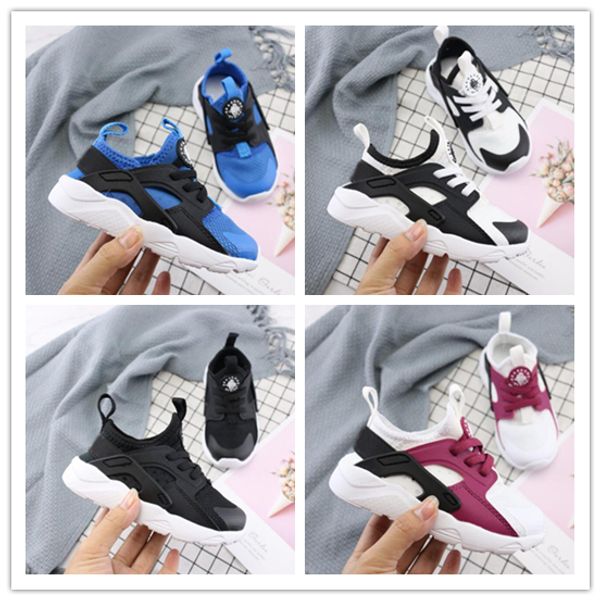 

ребенок new kids huarache 4.0 кроссовки детский конструктор hurache повседневный кроссовки дышащий классическая кроссовки младенец детские р, Black