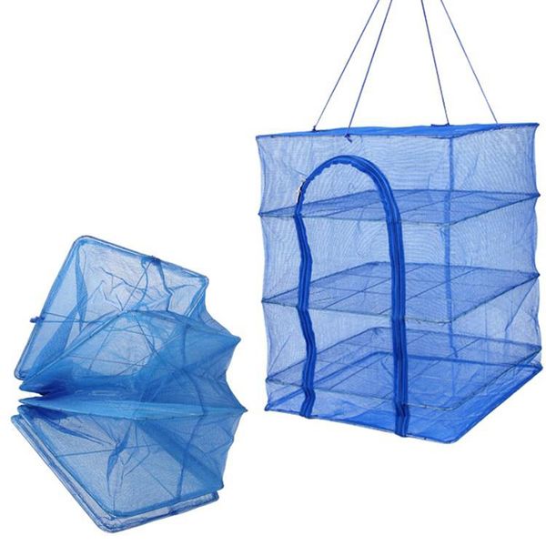

4 layers drying net fishnet drying rack hanging vegetable fish dishes dryer net pe hanger fish