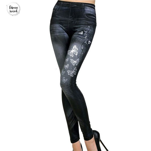 

леггинсы женщины новая мода классический эластичный тонкий сексуальный имитация жан тощий jeggings узкие брюки big bottoms 2019 hot sale, Black