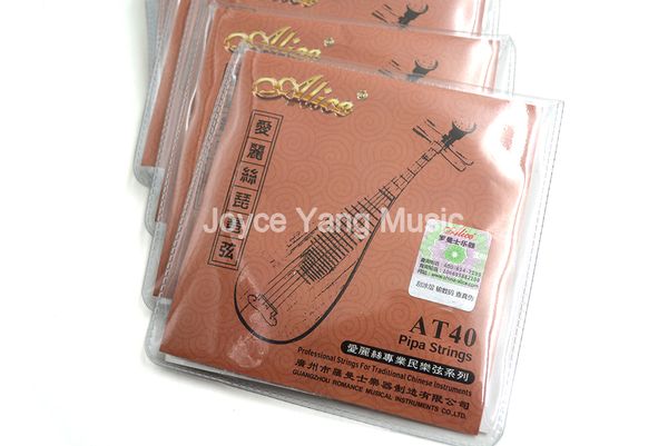 

10 sets alice at40 pipa strings plated steel copper alloy wire&nylon core strings 1st-4th strings ing