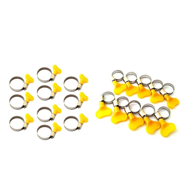 

20pc tube clamp fit tube o.d handle clamp stainless steel hose 22-32mm/10-16mm