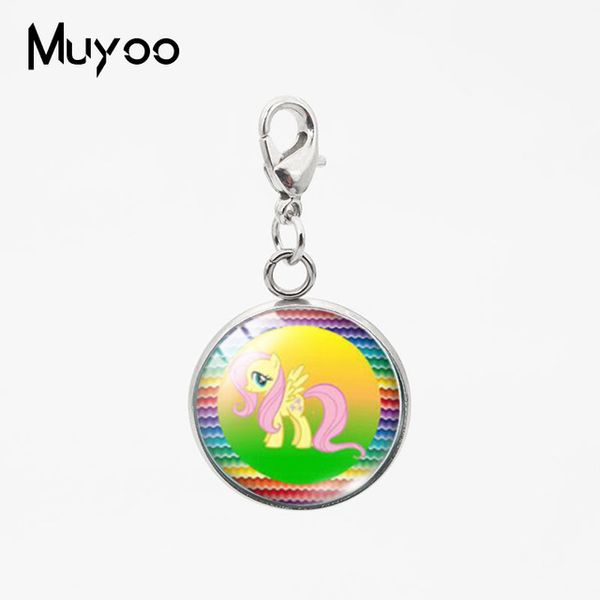 

2019 beauty lovely cartoon horse unicorn patterns pendants handmade art lovely cartoon my little horse baoli charms jewelry gifts, Bronze;silver