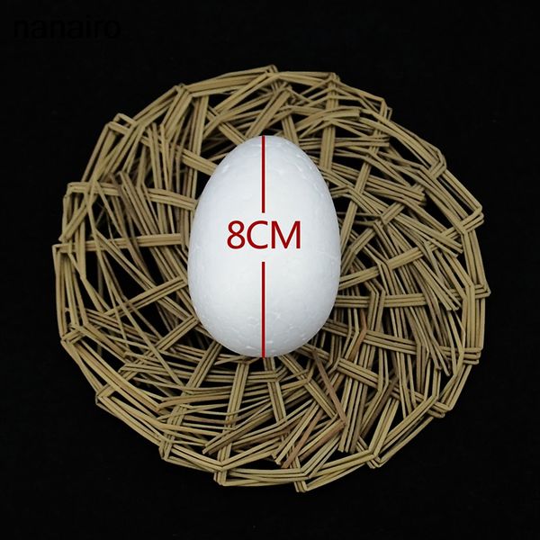 

30pcs/lot 8cm modelling polystyrene styrofoam foam egg ball white craft balls for diy christmas party decoration supplies gifts