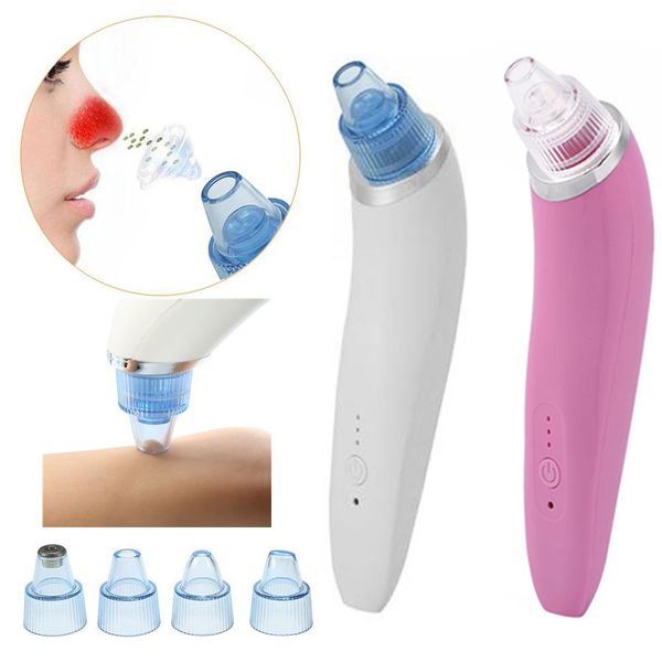 

4 in 1 electric vacuum pore cleaner blackhead acne removal extractor black spot face cleaner skin care face lift massager tool