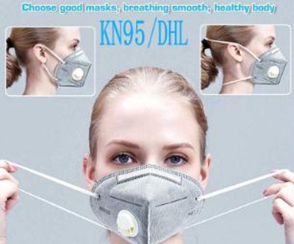 

in stockkn95 mask activated carbon mask filter n95 protect mouth face mask dustproof protective anti-bacterial mascherine ffp2 ffp3 dhl