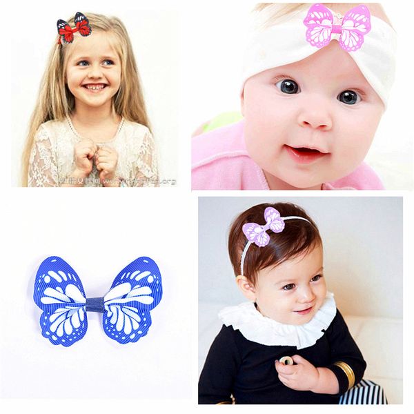 

new european and american simulation bow ribbon hairpin hair card children's head hair decoration exquisite accessories t3c5011, Slivery;white