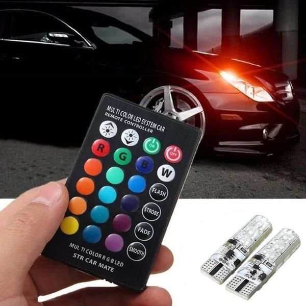 

w5w 6smd rgb silica led ошибка free canbus led предупреждение light + контроллер