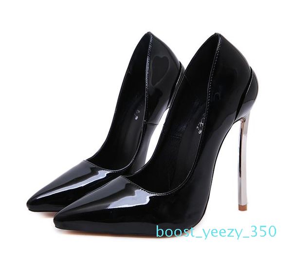 

size 35 to 42 with box designer pumps glitter silver pointed high heels stiletto heel red heels gold heel wedding shoes, Black