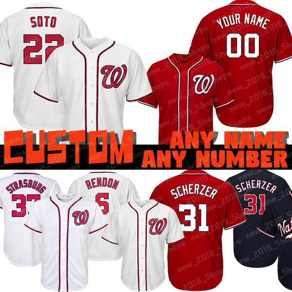 

Custom 22 Juan Soto Nationals 31 Max Scherzer Washington 7 Trea Turner 6 Anthony Rendon 20 Kyle Barraclough 11 Ryan Zimmerman 37 Strasburg