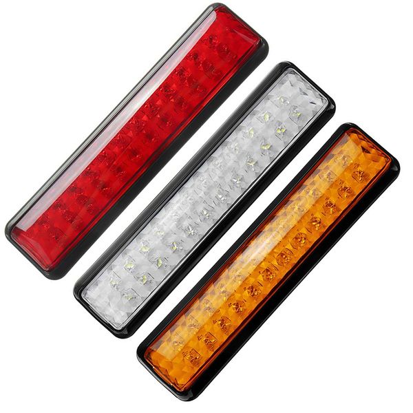 

1pair 24led side lamp 12v truck trailer lorry tail lights red yellow white sturn signal reverse light