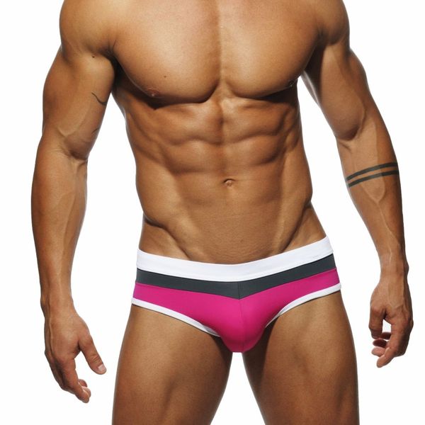 

man's brand swimming briefs low waist swimwear drop with push-up pad shorts trunks boxers summer men's swim for old buyer