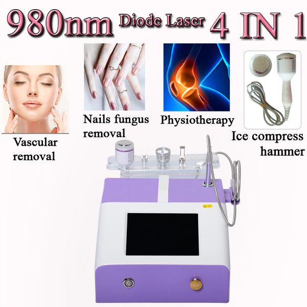 

vessel removal machine 980nm 30w laser therapy diode vascular removal facial beauty machine remove red blood vessels, Black
