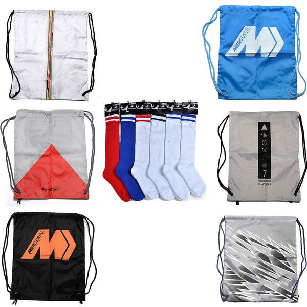 

mens womens new mercurial superfly vii 7 360 elite se fg cr7 ronaldo neymar njr mds 001 dream speed boys soccer shoes bag and socks, Black