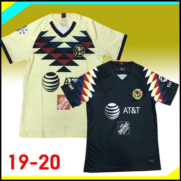 

2019-20 club america jersey 2019 america soccer jerseys 19 20 menez football shirt dominguez peralta ibarguen marquez camisa de futebol, Black;yellow